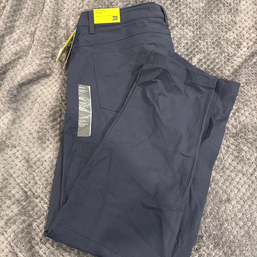 Xhilaration Men's Navy and Blue Trousers